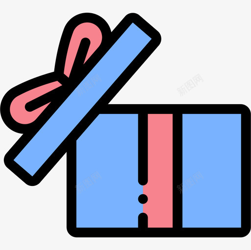 礼品盒派对和庆典17线性颜色图标svg_新图网 https://ixintu.com 庆典 派对 礼品盒 线性 颜色