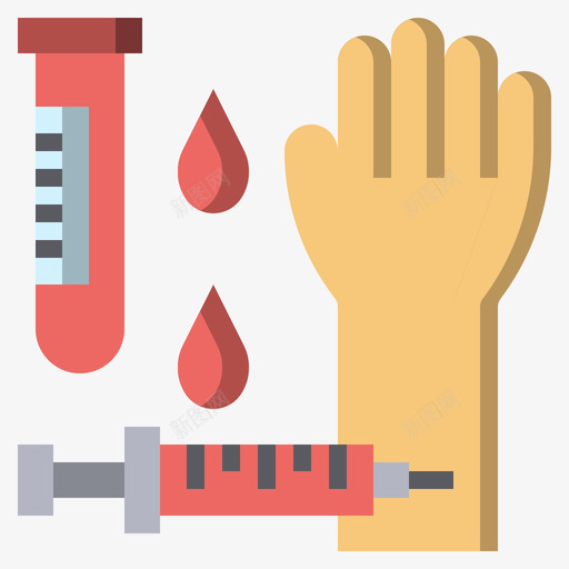 血液医学197平坦图标svg_新图网 https://ixintu.com 医学197 平坦 血液