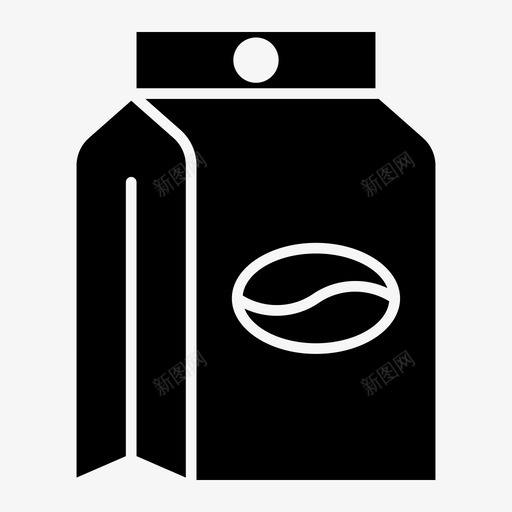 咖啡袋包装商店图标svg_新图网 https://ixintu.com 包装 咖啡 商店