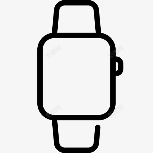 苹果手表智能可穿戴图标svg_新图网 https://ixintu.com 可穿戴 智能 苹果手表