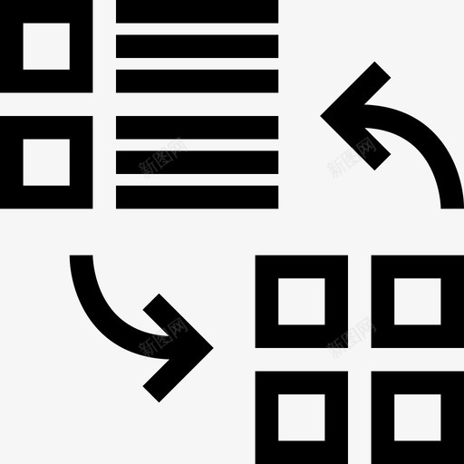 切换视图框更改图标svg_新图网 https://ixintu.com 切换视图 列表 微型 更改 框 用户界面