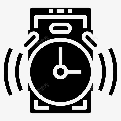 报警应用计算机图标svg_新图网 https://ixintu.com 屏幕 应用 报警 智能 电话 移动接口固态 计算机