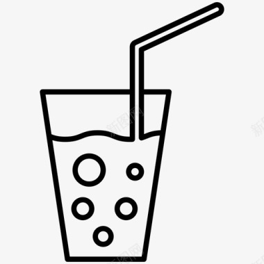 果汁饮料冷饮图标图标