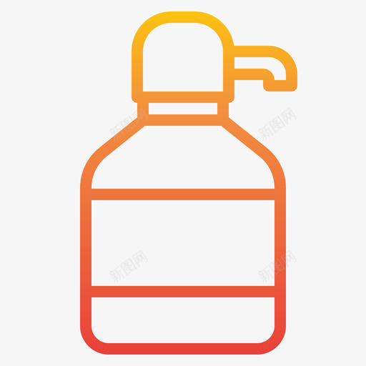 肥皂瓶瓶和容器2梯度图标svg_新图网 https://ixintu.com 容器 梯度 肥皂