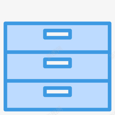 文件夹文具和办公室17蓝色图标图标