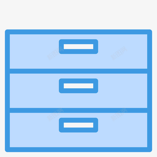 文件夹文具和办公室17蓝色图标svg_新图网 https://ixintu.com 文件夹 文具和办公室17 蓝色
