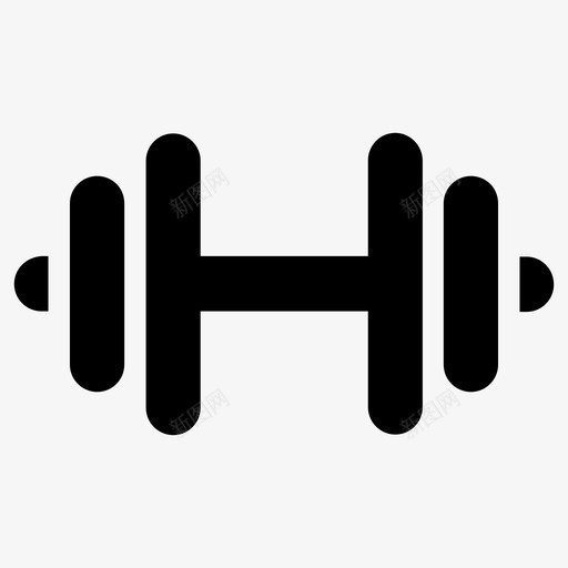 锻炼哑铃健身图标svg_新图网 https://ixintu.com 健身 哑铃 肌肉 锻炼