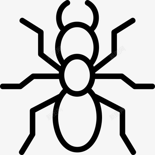 蚂蚁动物王国节肢动物图标svg_新图网 https://ixintu.com 动物 昆虫 王国 自然 节肢动物 蚂蚁
