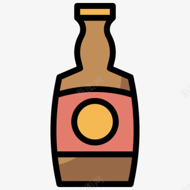 白兰地39号饮料原色图标图标