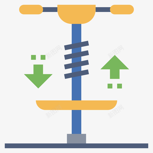 PogoStick运输172扁平图标svg_新图网 https://ixintu.com Pogo Stick 扁平 运输