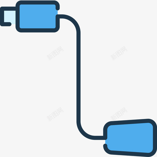 插头技术68线颜色图标svg_新图网 https://ixintu.com 技术 插头 颜色