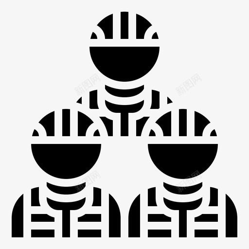 团队合作劳工工人图标svg_新图网 https://ixintu.com 劳工 合作 团队 工人 建筑 建筑工