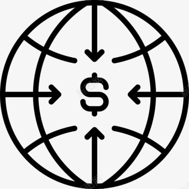 全球支付资金转账图标图标