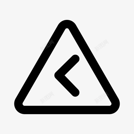 左转三角形左按钮三角形图标svg_新图网 https://ixintu.com 三角形 图标 左转 按钮 警告