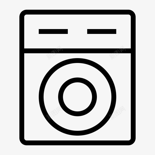洗衣机电子技术图标svg_新图网 https://ixintu.com 技术 洗衣机 电子