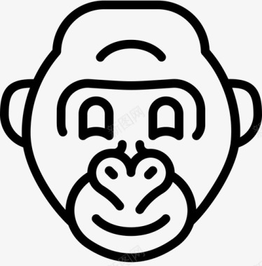 大猩猩动物园25直系图标图标