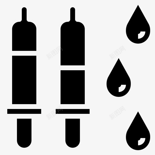 滴管医用196填充图标svg_新图网 https://ixintu.com 医用 填充 滴管