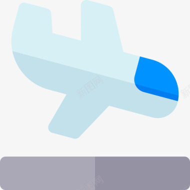 降落109机场平坦图标图标