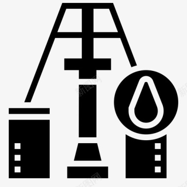 石油钻机石油工业12雕文图标图标