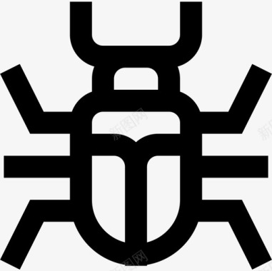 昆虫昆虫14线状图标图标