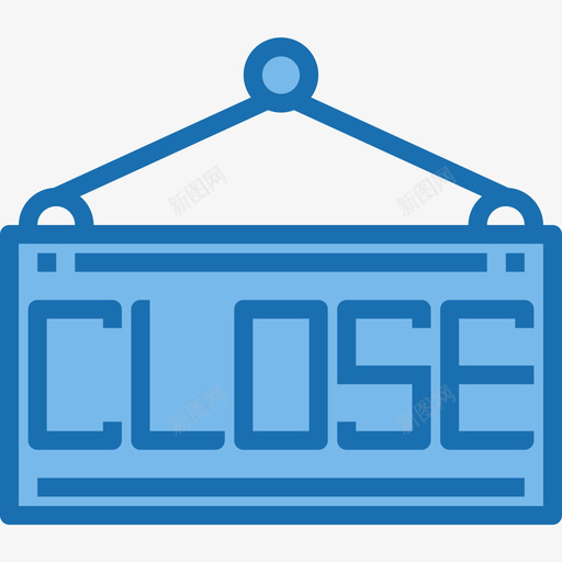 关闭购物和电子商务10蓝色图标svg_新图网 https://ixintu.com 关闭 蓝色 购物和电子商务10