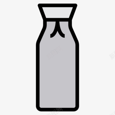 清酒瓶子和容器4线性颜色图标图标