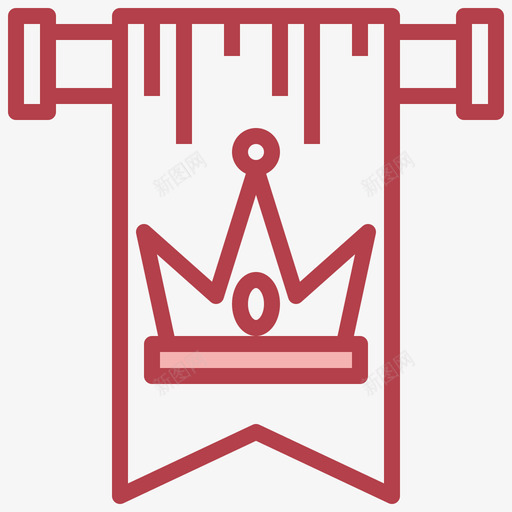 旗帜中世纪58其他图标svg_新图网 https://ixintu.com 中世纪 其他 旗帜