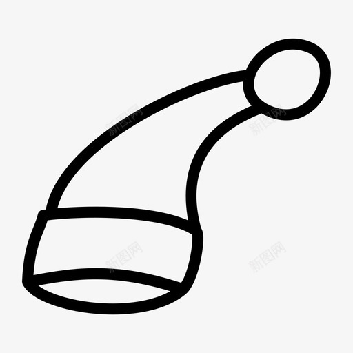 圣诞帽抽签图标svg_新图网 https://ixintu.com 圣诞帽 抽签