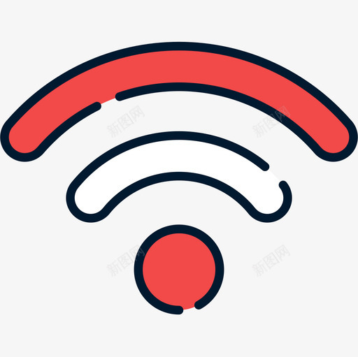 Wifi公共2线性颜色图标svg_新图网 https://ixintu.com Wifi 公共 线性 颜色