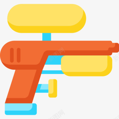 水枪儿童玩具22扁平图标图标