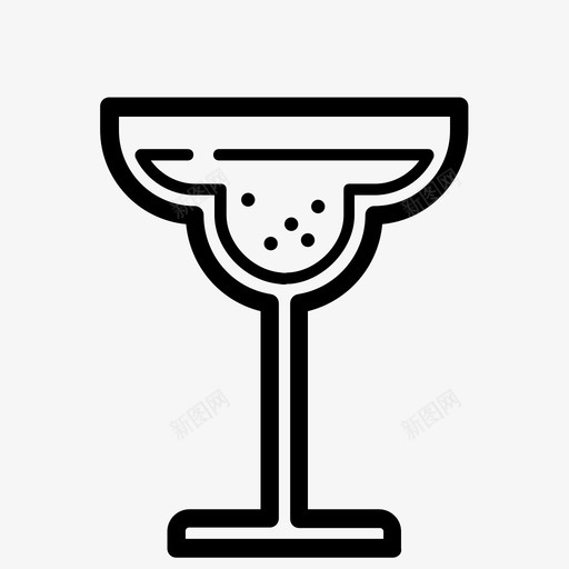 玛格丽塔杯鸡尾酒饮料图标svg_新图网 https://ixintu.com 玛格丽塔杯 玻璃杯 饮料 鸡尾酒