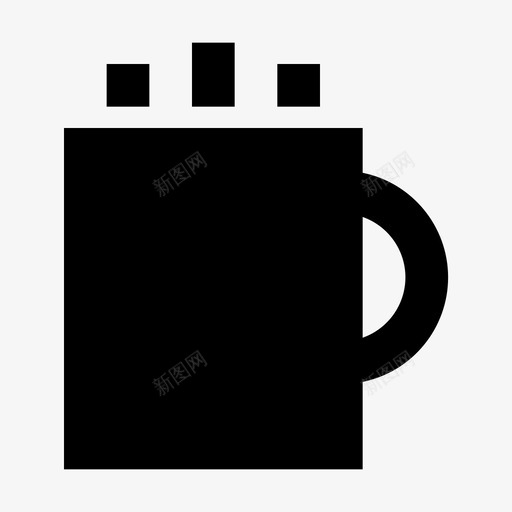 办公室咖啡杯子图标svg_新图网 https://ixintu.com 24像素 办公室 咖啡 字形 杯子 饮料