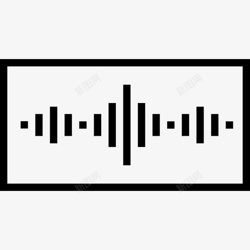 波形声音音频和视频18线性图标svg_新图网 https://ixintu.com 波形声音 线性 音频和视频18