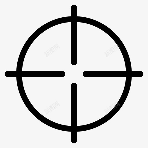 健身瞄准十字准星图标svg_新图网 https://ixintu.com 健身 准星 十字 瞄准 运动
