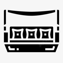 泳池扶手沙发扶手椅家具图标高清图片