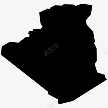 阿尔及利亚地图图标图标
