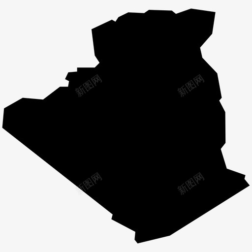 阿尔及利亚地图图标svg_新图网 https://ixintu.com 地图 阿尔及利亚