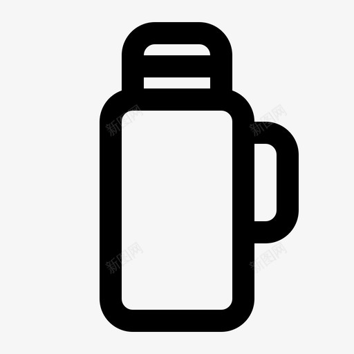保温瓶饮料热水图标svg_新图网 https://ixintu.com 保温瓶 厨房 热水 露营 饮料