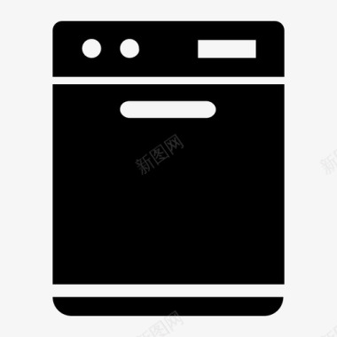 洗碗机厨房洗衣机图标图标