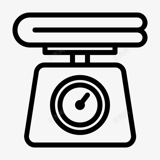 测量洗衣秤图标svg_新图网 https://ixintu.com 工具 洗涤 洗衣 测量 秤
