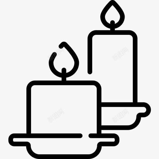 蜡烛派对庆祝12直线型图标svg_新图网 https://ixintu.com 庆祝 派对 直线 线型 蜡烛