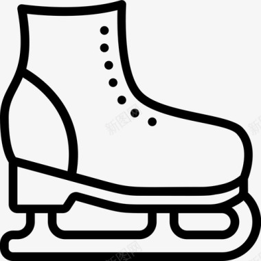 溜冰鞋流行文化3直线型图标图标