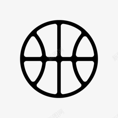 篮球圆圈地球仪图标图标