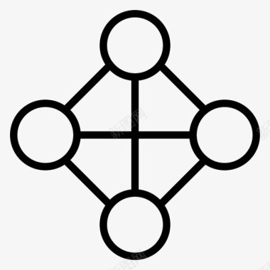 层次结构网络拓扑图标图标