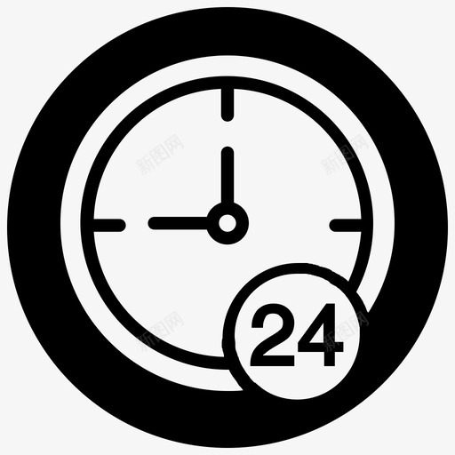 支持帮助台小时图标svg_新图网 https://ixintu.com Minsfront blackfill 小时 帮助 性能 支持 时间 电子商务