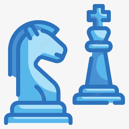 国际象棋运动164线颜色图标svg_新图网 https://ixintu.com 国际象棋 运动 颜色