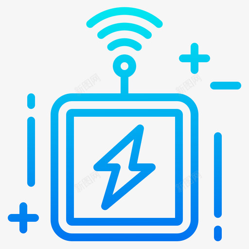 能量控制智能技术14梯度图标svg_新图网 https://ixintu.com 技术 控制 智能 梯度 能量