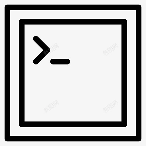 代码控制台终端图标svg_新图网 https://ixintu.com 代码 多媒体 控制台 终端