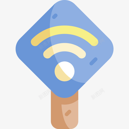 Wifi社交媒体116扁平图标svg_新图网 https://ixintu.com Wifi 媒体 扁平 社交