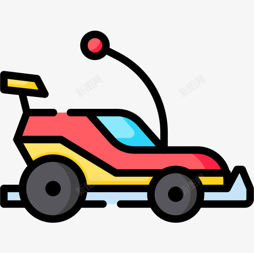 钢筋混凝土车儿童玩具23线性颜色图标svg_新图网 https://ixintu.com 儿童玩具23 线性颜色 钢筋混凝土车